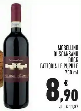 Conad Superstore Fattoria le pupille morellino di scansano docg offerta