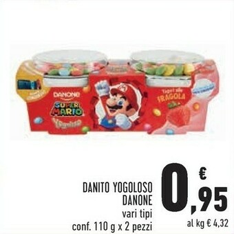 Conad Superstore Yogoloso super mario banana e confettini 220 g(ml) offerta