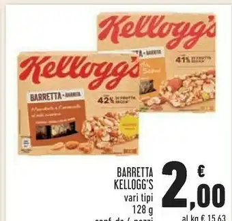 Conad Superstore Kellogg's - barretta mandorle e frutta 128 g(ml) offerta