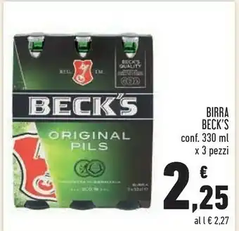 Conad Superstore Beck's birra offerta