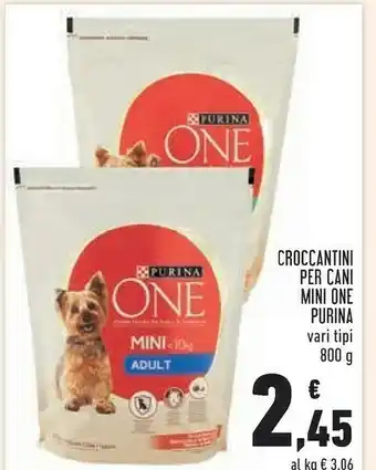 Conad Superstore One croccantini per cani mini offerta
