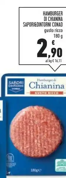 Conad Superstore Sapori & dintorni conad hamburger di chianina offerta