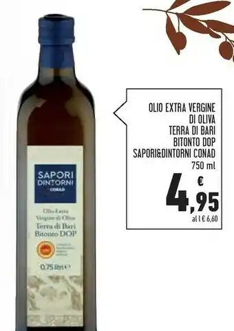 Conad Superstore Sapori&dintorni conad olio extra vergine di oliva terra di bari bitonto dop offerta