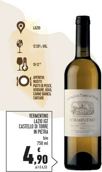 Conad Superstore Castello di torre in pietra vermentino lazio igt offerta