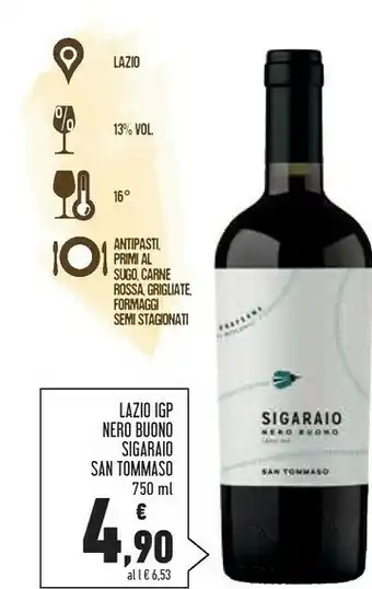 Conad Superstore Lazio igp nero buono sigaraio offerta