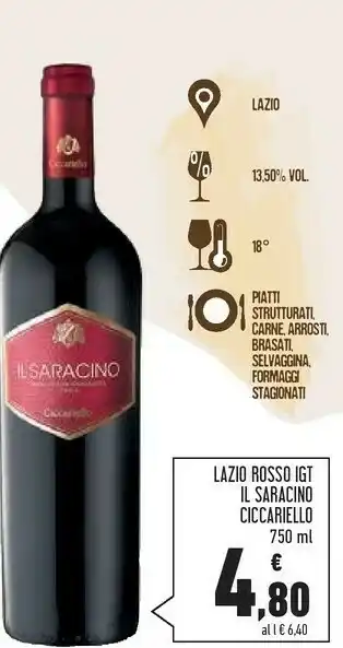 Ciccariello lazio rosso igt il saracino