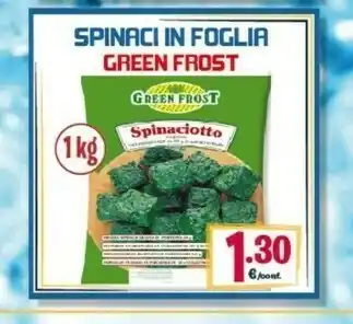 Green frost spinaci in foglia