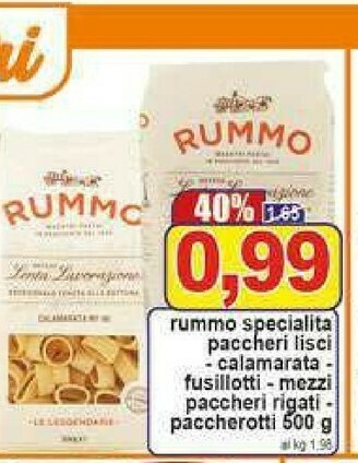 Pewex Pasta di semola offerta