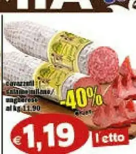 Il Castoro Supermercati Salame offerta