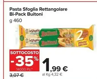 Carrefour Market Pasta sfoglia rettangolare 460 g offerta