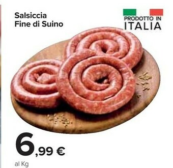 Carrefour Market Salsiccia fine di suino offerta
