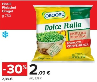 Carrefour Market Piselli finissimi offerta