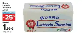 Carrefour Market Burro 250 g(ml) offerta