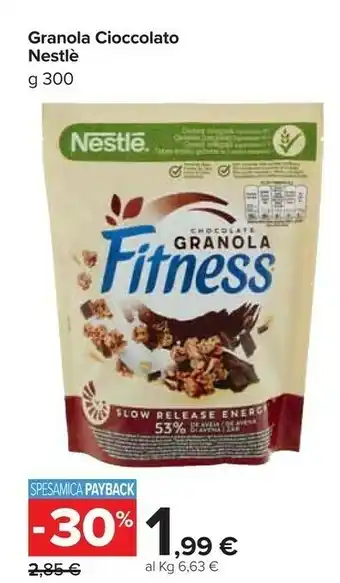 Carrefour Market Nestlé - fitness chocolate granola 300 g(ml) offerta