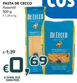 Migross Supermercati e Market Pasta De Cecco offerta