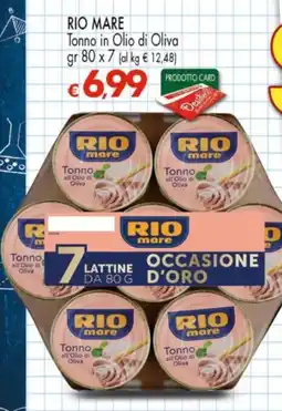 Despar Rio Mare Tonno in Olio di Oliva offerta