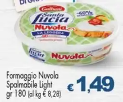 Despar Galbani Santa lucia Formaggio Nuvola Spalmabile Light offerta