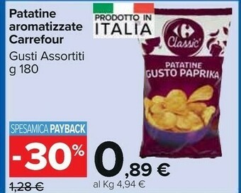 Carrefour Market Carrefour patatine aromatizzate offerta