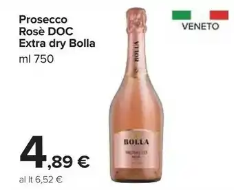 Carrefour Market Bolla prosecco rose doc extra dry 750 ml offerta