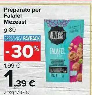 Carrefour Market Mezeast preparato per falafel offerta