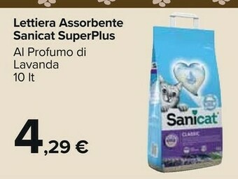Carrefour Market Sanicat lettiera assorbente superplus offerta