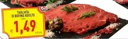 Pim Supermercati Tagliata di bovino adulto offerta