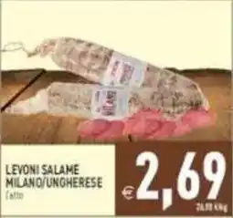 Pim Supermercati Levoni salame milano/ungherese offerta