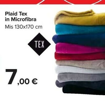 Carrefour Market Plaid tex in microfibra offerta