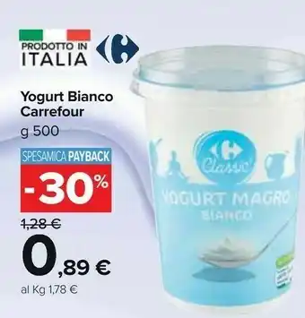 Carrefour Market Carrefour - yogurt yogurt bianco magro 500 g(ml) offerta