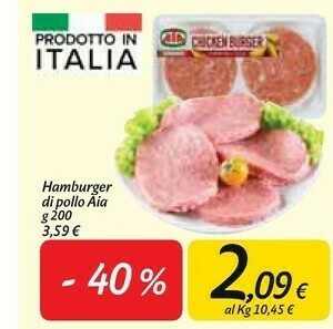 Carrefour Market Hamburger offerta