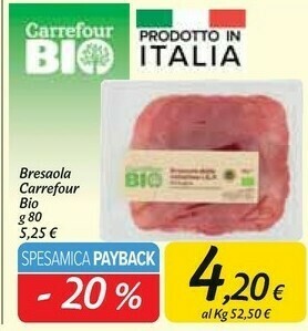 Carrefour Market Bresaola offerta