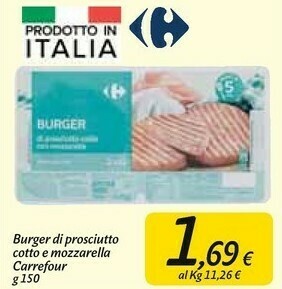 Carrefour Market Hamburger offerta