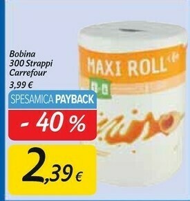 Carrefour Market Rotoli di carta offerta