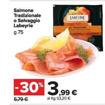 Carrefour Market Salmone affumicato offerta