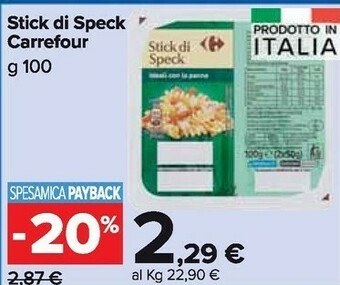 Carrefour Market Speck offerta