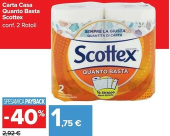 Carrefour Market Rotoli di carta offerta