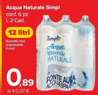 Carrefour Market Acqua offerta