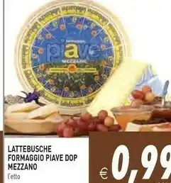 Pim Supermercati Formaggio piave dop mezzano offerta