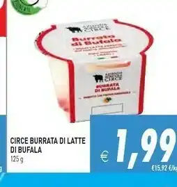 Pim Supermercati Circe burrata di latte di bufala offerta