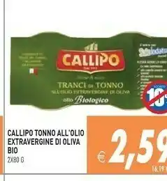 Pim Supermercati Tranci di tonno all'olio extravergine di oliva 160 g(ml) offerta