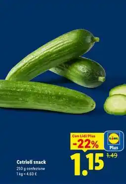 Lidl Cetrioli snack offerta