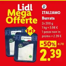Lidl Italiamo Burrata offerta