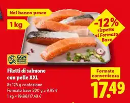 Lidl Filetti di salmone con pelle XXL offerta