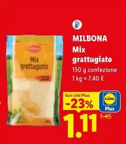 Lidl Milbona Mix grattugiato offerta