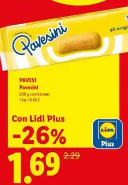 Lidl Pavesi Pavesini offerta