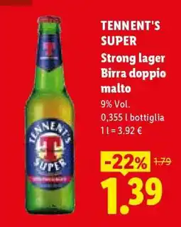 Lidl Tennent's Super offerta