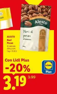 Lidl ALESTO Noci Pecan offerta