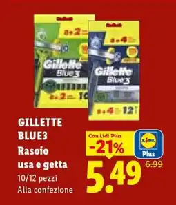 Lidl GILLETTE BLUE3 offerta