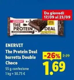 Lidl Enervit The Protein Deal barretta Double Choco offerta