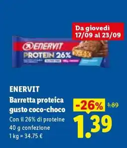 Lidl ENERVIT offerta